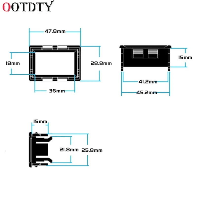 OOTDTY DC 0 100V 10A двойной светодиодный цифровой вольтметр Амперметр Напряжение