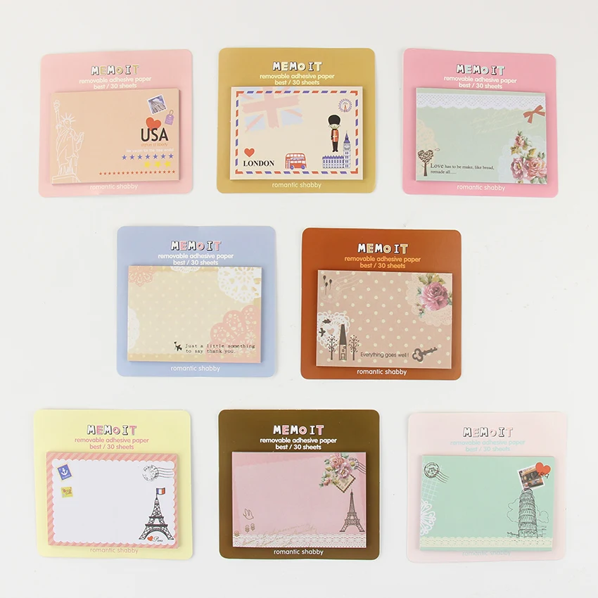 

1 PC Cute Mini Memo Pads Planner Diary Sticky Notes Girls Gifts School Stationery Supplies