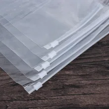 5 unidades/pacote claro transparente pacote de plástico pano bolsa de armazenamento de viagem à prova dwaterproof água zíper lock viagem saco de armazenamento de roupas
