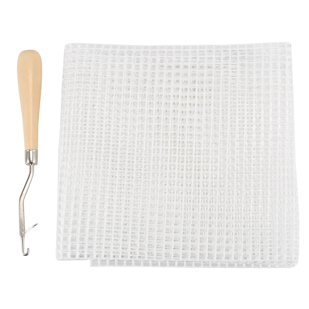 

Wood Handle Crochet Hooks+Grid Cloth Set DIY Weave Needles Knitted Making Tool UYT Shop