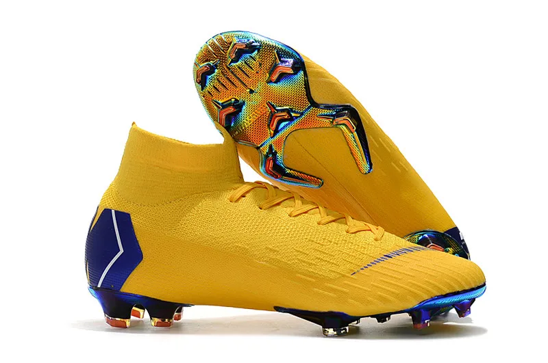 Shopping Newest 2019 Cheap price ZUSA Superfly VI Elite 360 FG Soccer Shoes Top High Ankle Men Football Boots