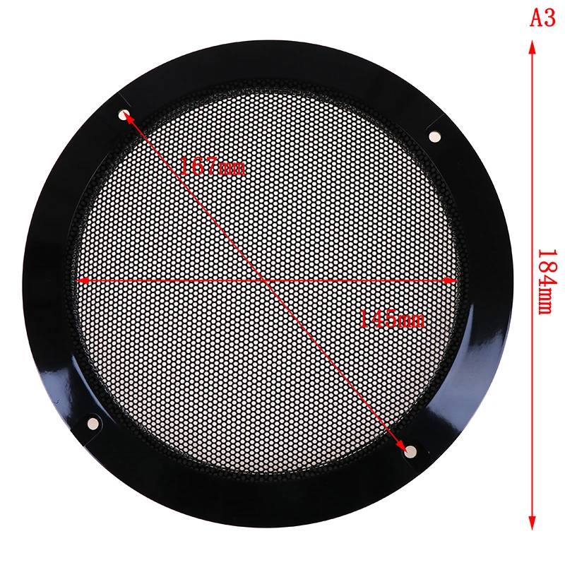 1 шт., размер: 4/5/6/8/10 дюймов черный Замена круглые Динамик защитная сетка крышка решетки круг Динамик аксессуары - Цвет: Белый