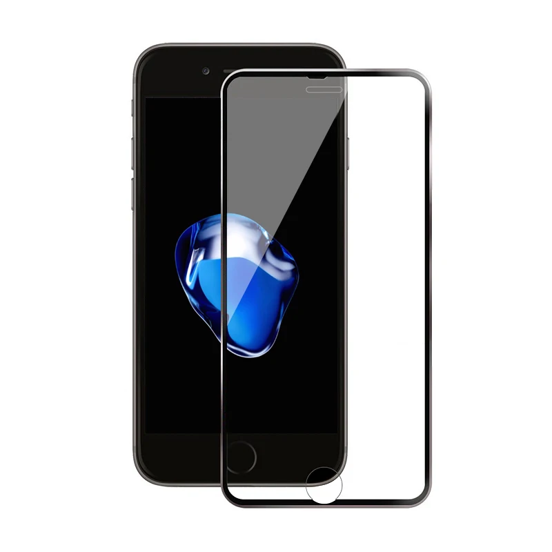 OTAO 3D Volle Abdeckung Gehärtetem Glas Screen Protector Für Apple iPhone 6 6S 7 8 Plus Aluminium L