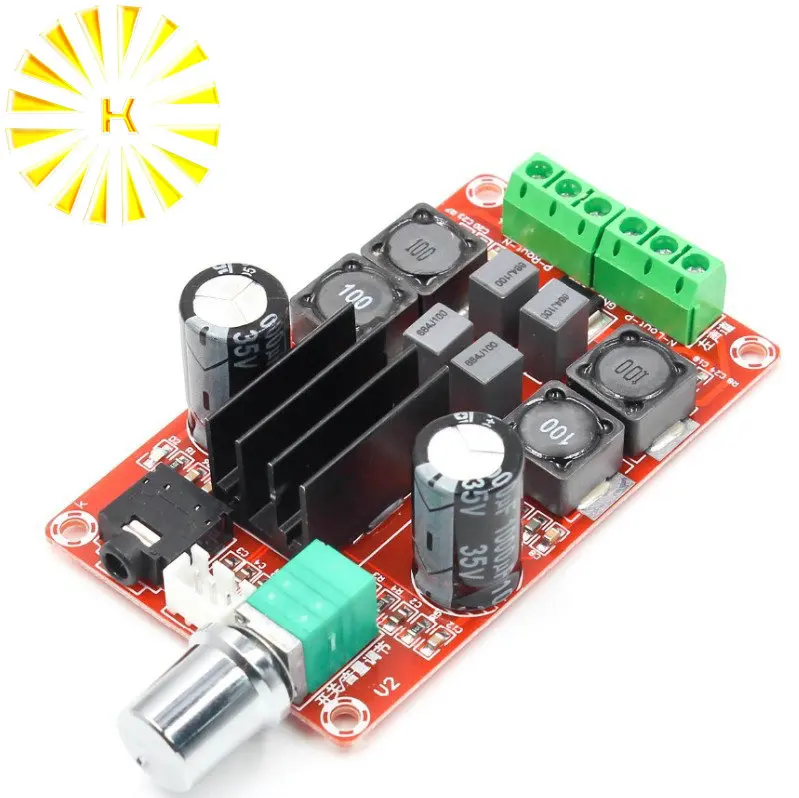 

TPA3116D2 2x50W Digital Power Amplifier Board 5V To 24V Dual Channel Stereo AMP