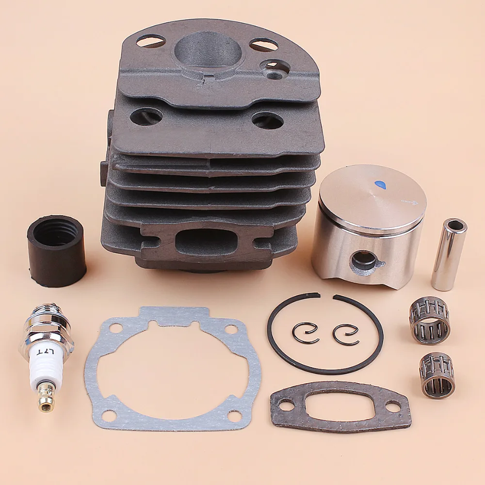 45mm Cylinder Head Piston Bearing Intake Manifold Gasket Kit For Husqvarna 55 51 50 Chainsaw Engine Motor Parts Nikasil Plate 5