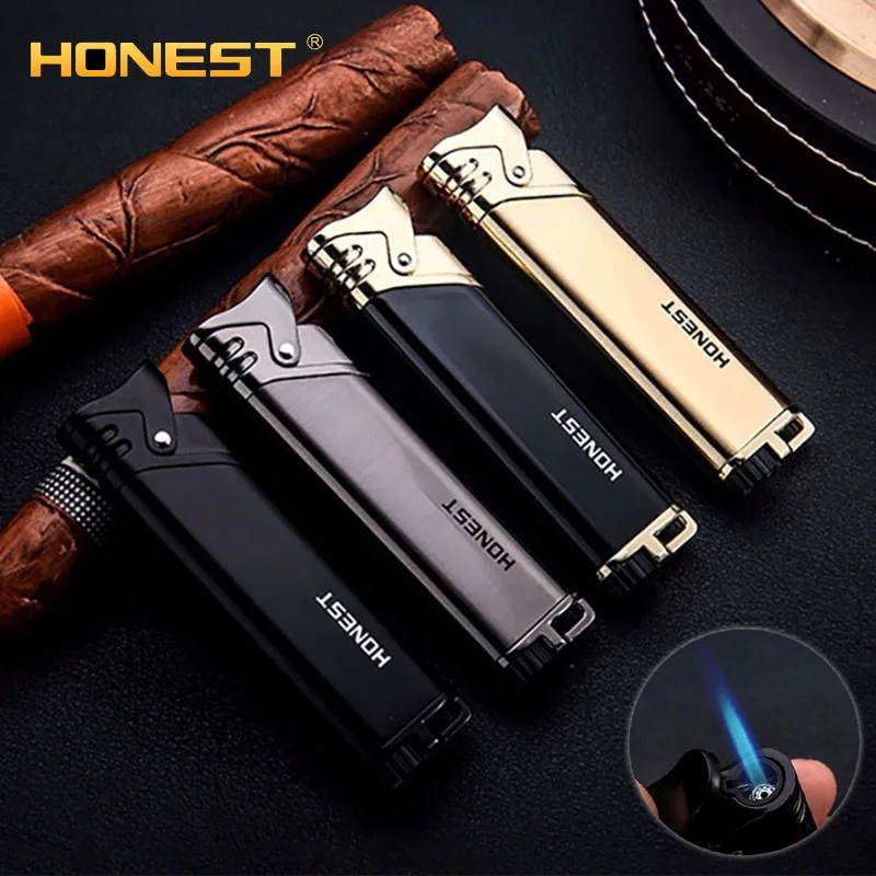 Honest ultra thin slender strip, straight wind, inflatable gas lighters