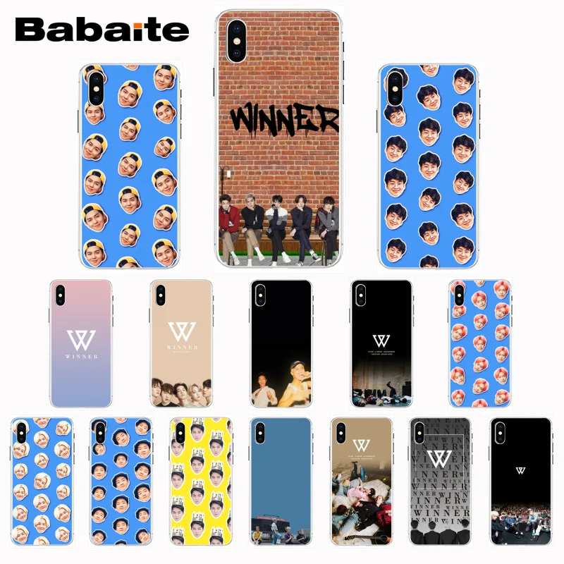 

Babaite winner kpop band Novelty Phone Case Cover for iPhone X XS XR XSMax 6 6S 7 7plus 8 8Plus Xs 5 5s 5c SE11 11pro 11promax