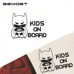 Bemost 5 шт./лот Забавный Бэтмен "малыш на борту" винил отражающие наклейки предупреждающие знаки Наклейки стайлинга автомобилей 18.6*13.6 см