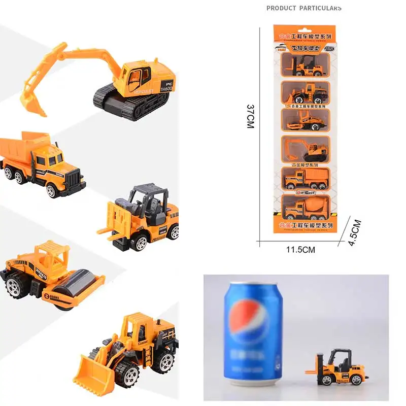 6PCS/Set Baby Engineering Cars Toy Boys Girls Imitation Inertial Engineering Car Children Toy Alloy Excavator Gift 2018 New Toy 4 6PCS/Set Baby Engineering Cars Toy Boys Girls Imitation Inertial Engineering Car Children Toy Alloy Excavator Gift 2018 New Toy 4