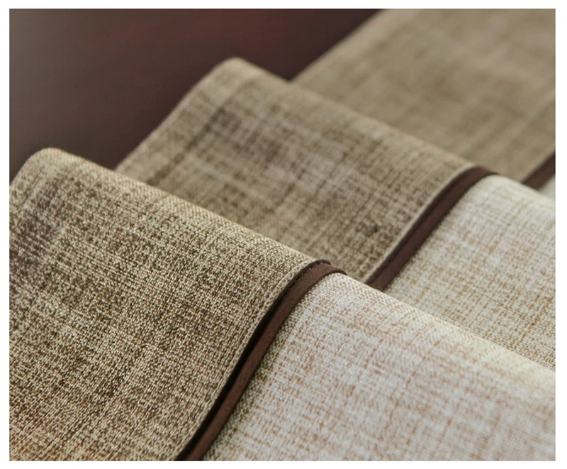 Lanweini Modern Minimalist Style Retro Solid Stripe Table Runner Decorative Chinese Classic Table Flag Cabinet Cover Table Cloth