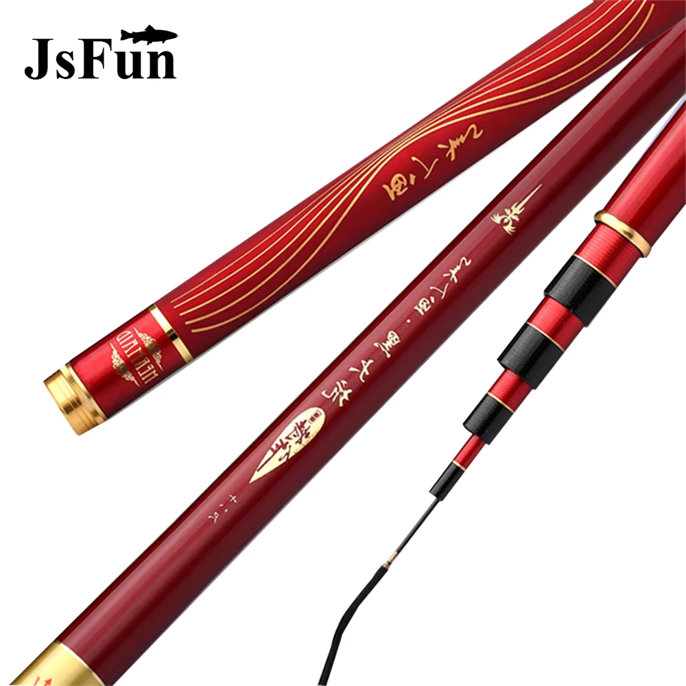 JSFUN 3.6 7.2M Super Hard Stream Fishing Rods High Carbon Fiber