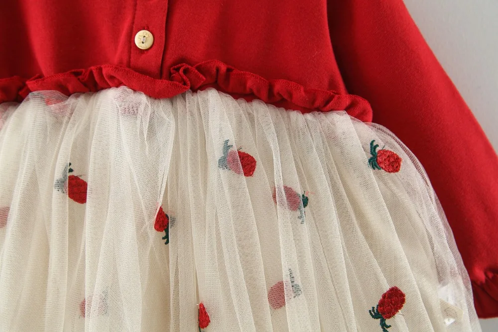 Платье для маленьких девочек коллекция года, осенняя цельнокроеная Одежда для младенцев с рисунком одежда с длинными рукавами детские осенние платья для девочек возрастом от 2 до 3 лет
