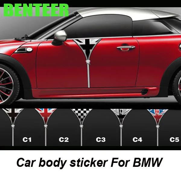 2 шт./лот хорошего качества ПВХ MINI Cooper Clubman Countryman Paceman Coupe Roadster One S Наклейка для