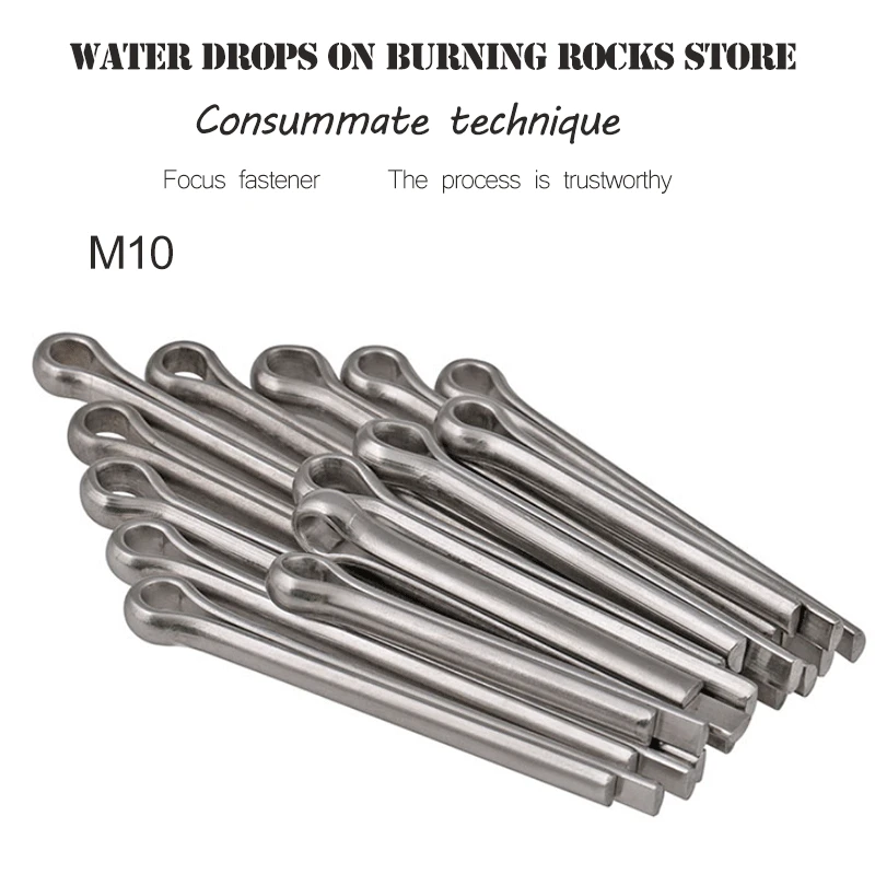 

M10 M10*60 M10x60 M10*70 M10x70 M10*80 M10x80 304 Stainless Steel ss DIN94 Metric U Type Hairpin Shape Spring Split Cotter Pin