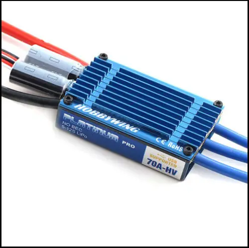

Hobbywing Platinum-70A-HV-PRO Brushless BL ESC For 600 Helicopter & Aircraft