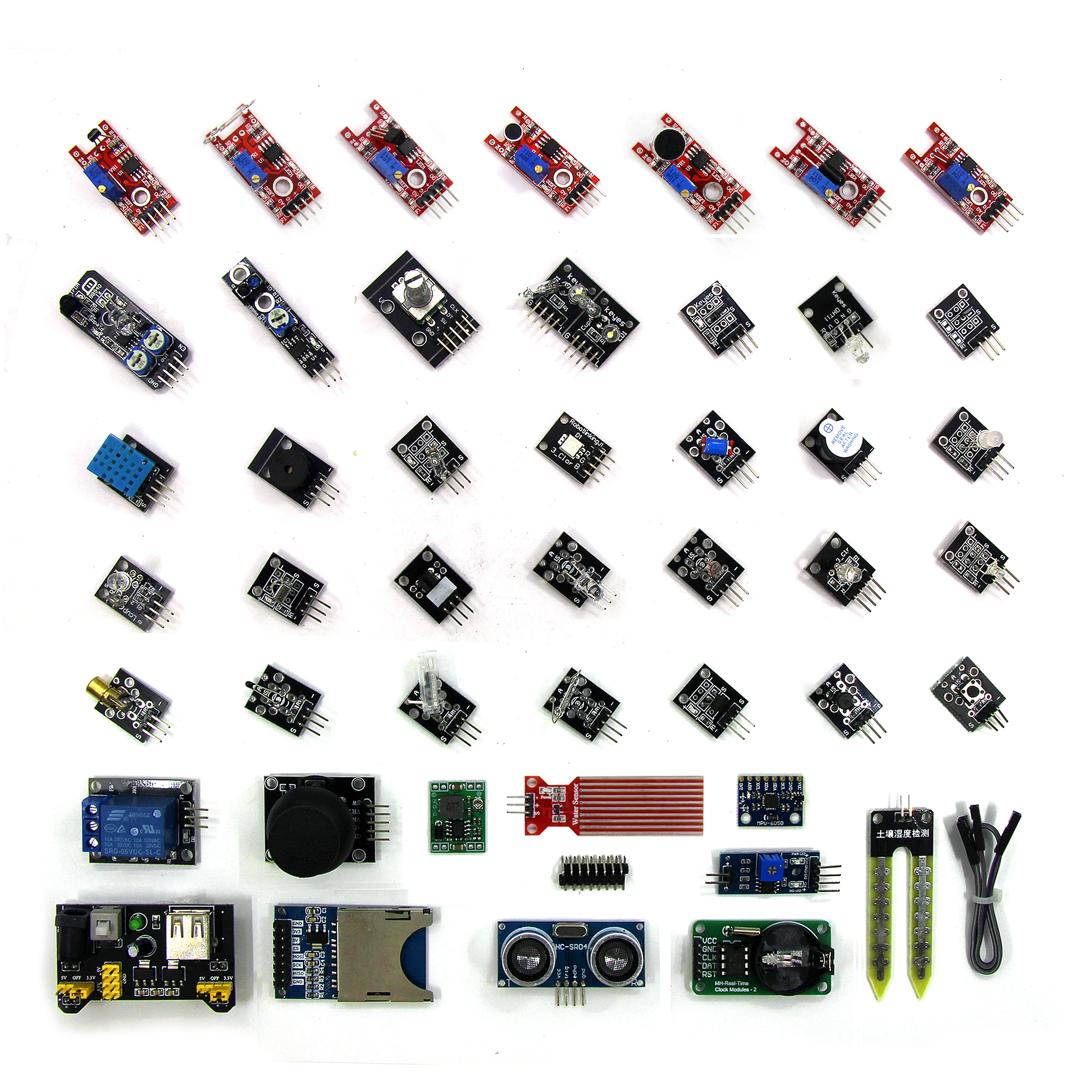 45 в 1 датчик s модули стартовый комплект, лучше, чем 37в1 датчик комплект 37 в 1 датчик комплект для arduino DIY Kit
