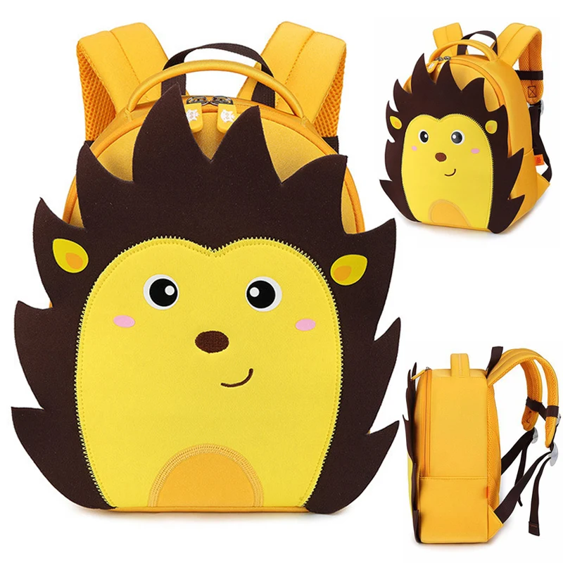 

3D Hedgehog School Bags for Kids Boys Lovely Animals Design Waterproof Children School Backpacks Kids Bag Mochila Escolar