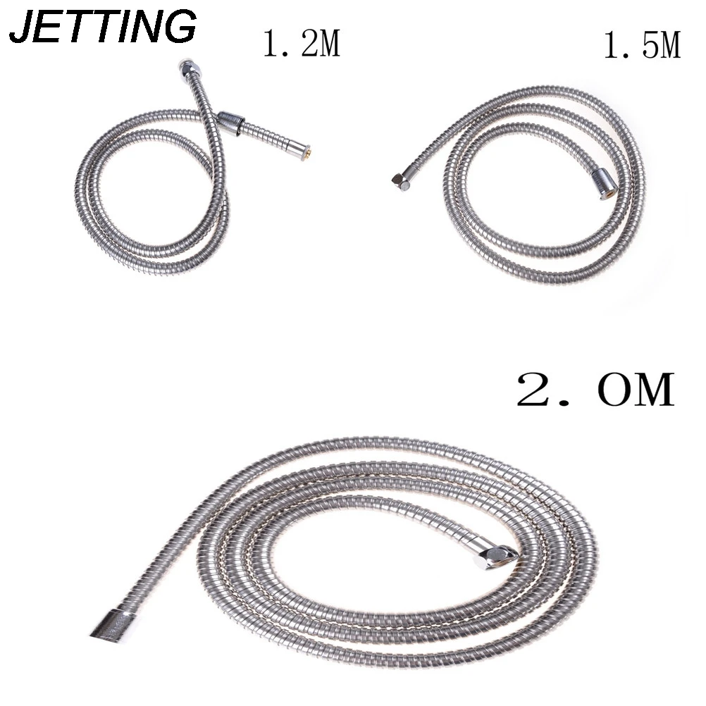 Шланг для душа, приспособление для ванной комнаты 1,2 м/1,5 м/2 м, насадка для душа, ручной шланг из нержавеющей стали, гибкая трубка для ванной комнаты