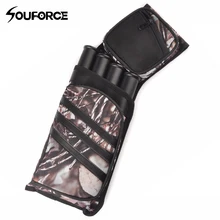 4 трубки колчан стрела одно плечо Quiver сумка в камуфляжном цвете с Ткань Оксфорд материалы для стрельбы из лука охота стрельба