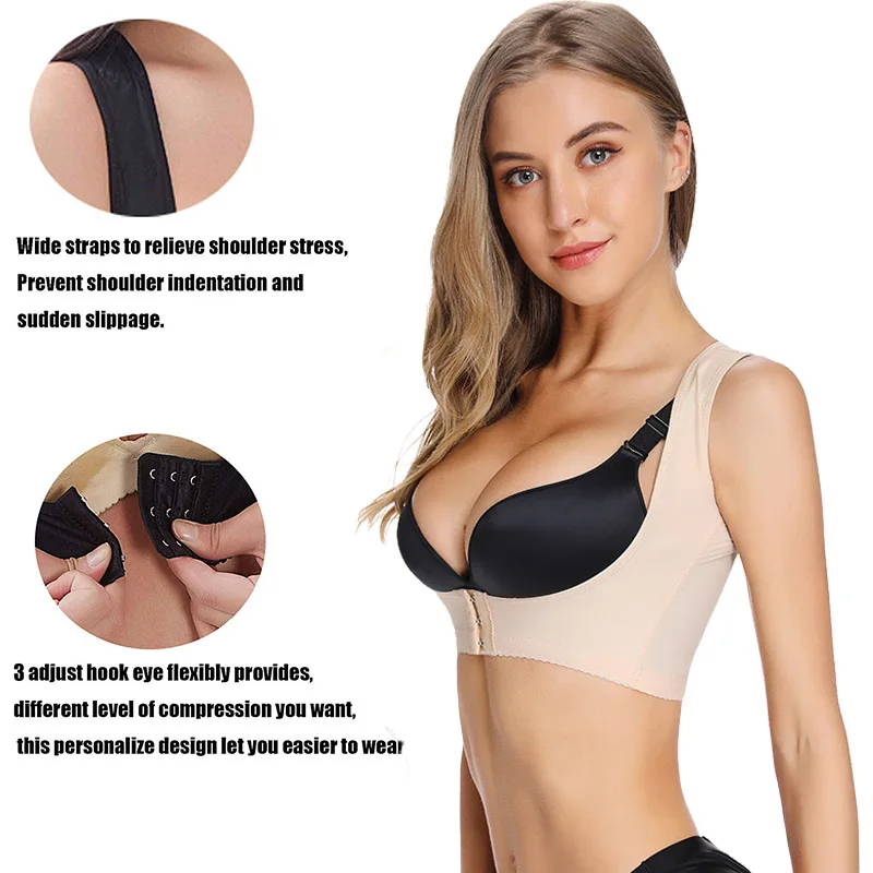 Miss Moly Waist Trainer Slimming Underwaer Body Shaper Arm Shapers Correct Posture Shapewear Slimming Tops Support Chest