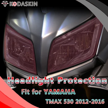 

KODASKIN Motorcycle ABS Front Headlight Cover Protection Screen Lens for TMAX 530 2012-2016