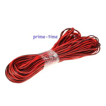 

5m 10m 20m 30m 50m 100m 2 pin Red Black copper cable, PVC insulated wire, 22 awg wire , Electric cable, LED cable, DIY Connect