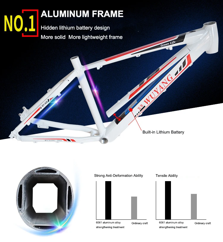 Clearance 26inch electric mountain bicycle 48V Anti-theft chassis hidden lithium battery Front rear Suspension ebike 25km/h pas rang 60km 10 Clearance 26inch electric mountain bicycle 48V Anti-theft chassis hidden lithium battery Front rear Suspension ebike 25km/h pas rang 60km 10