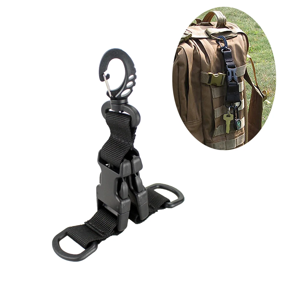 Molle bing Backpack Clips Nylon Ribbon Buckle Attach Belt Clip Kit
