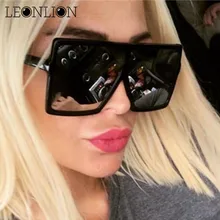 LeonLion, квадратные солнцезащитные очки для женщин, дизайнерские, Роскошные, мужские/женские, большая оправа, солнцезащитные очки, классические, UV400, винтажные, Gafas De Sol Mujer