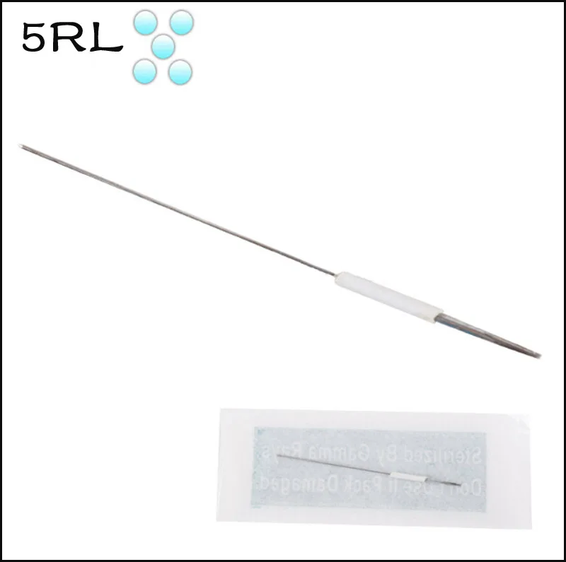 100pcs needle 5RL Disposable Sterilized needles traditional permanent