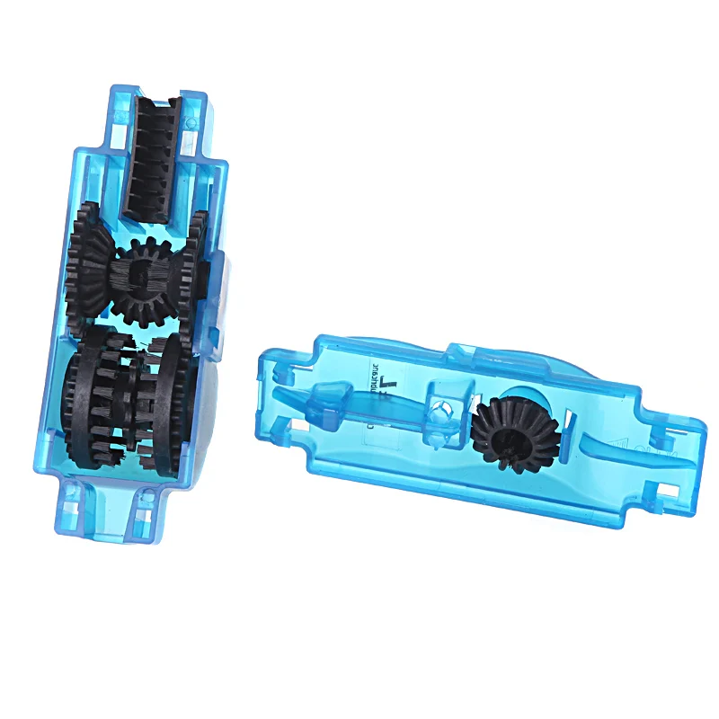 Bicycle Mountain Bike Chain Cleaner Tools Flywheel Brush Scrubber Bicycle Chain Cleaner Tool ABS plastic Blue clean chains