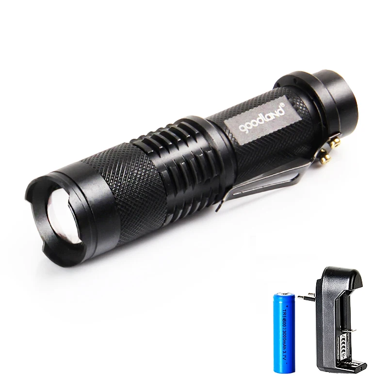 

LED Flashlight Waterproof 3-Mode Zoomable Tactical Flashlight Adjustable Mini LED Torch Portable Penlight for 14500 Battery