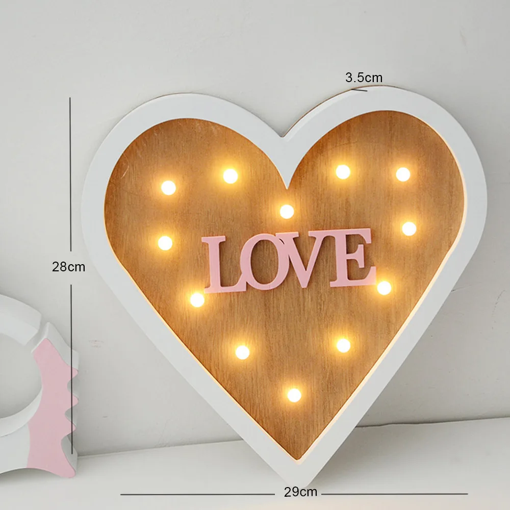 Светодиодный светильник с надписью LOVE s романтичный креативный 3D Marquee комнатный