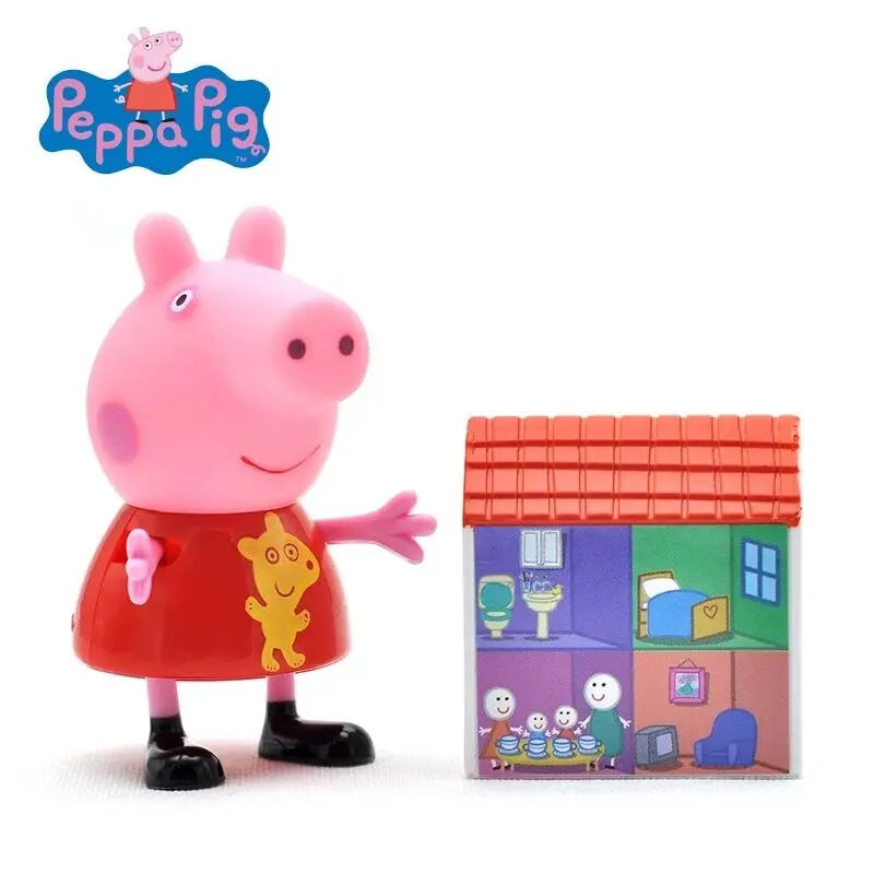 Оригинальная коробка Pack 2 натуральная Peppa Свинья Семья рис обновления Пеппа & мумия/Пеппа и Джордж/peppa и папа рисунок дети игрушка в подарок