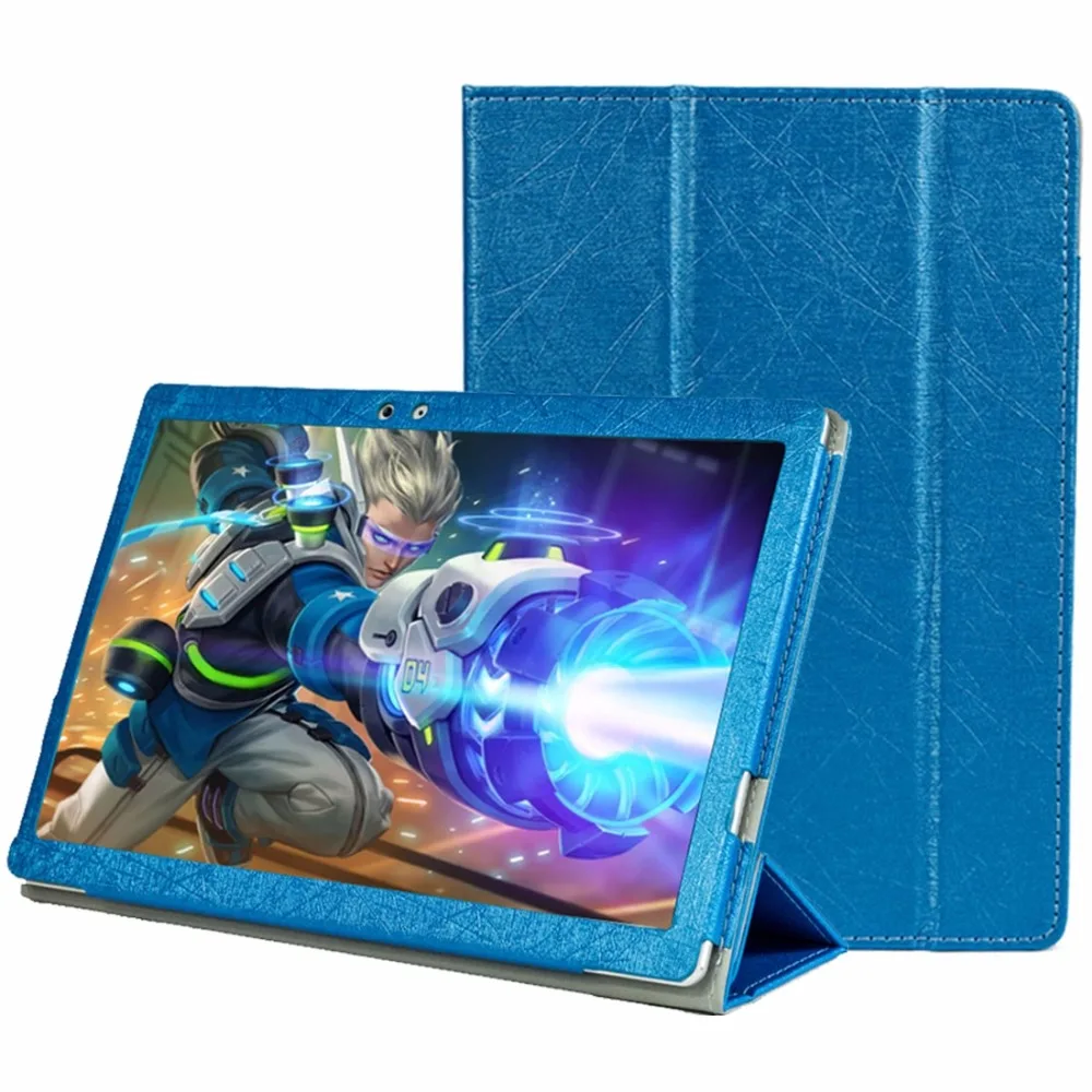 

Teclast T10 Steel Wire Texture Horizontal Flip Leather Case with Three-folding Holder & Sleep / Wake up Function for Teclast T10