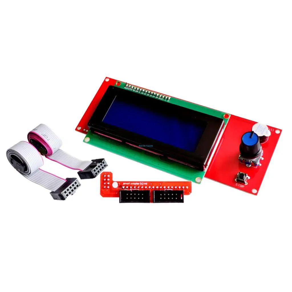 5sets/lot Promotion 3D Printer Kit Reprap Smart 3D Printer Parts Controller Display Reprap Ramps 1.4 2004 LCD LCD 2004 Control