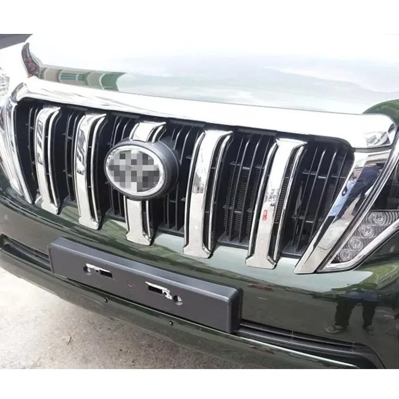 ABS Chrome Front Grill Cover Car Sticker Suitable for font b Toyota b font Prado 2700