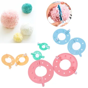 

8 Pack Pompom Furry Ball Maker 4 Sizes For Fluff Ball Weaver Knitting DIY Tool