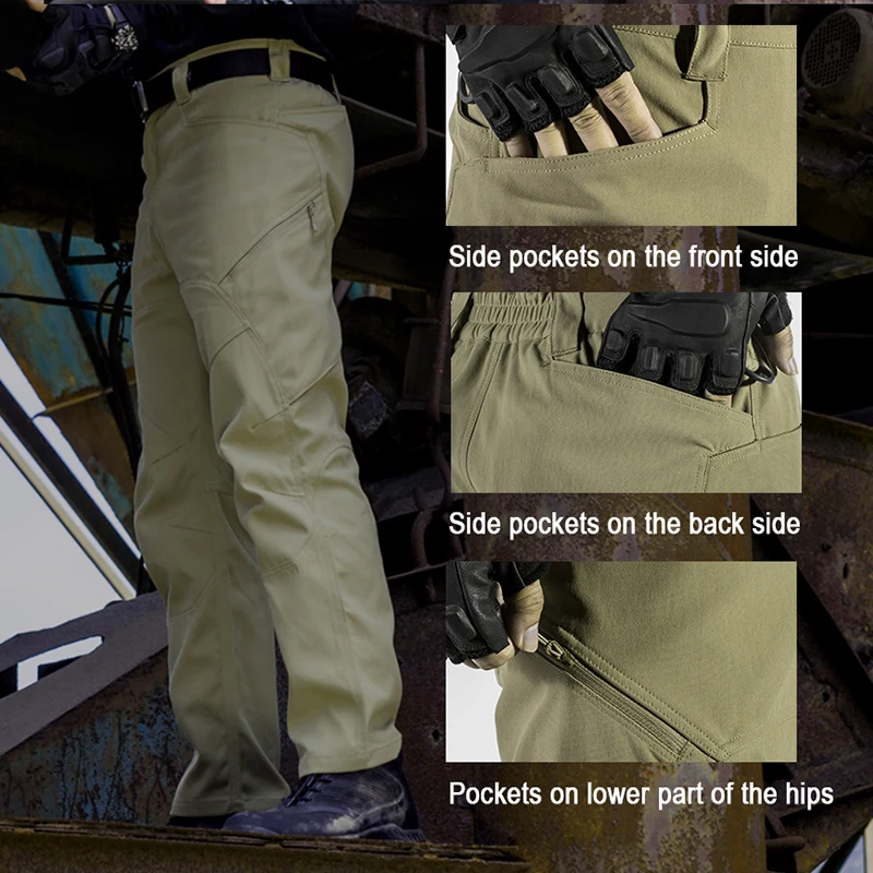 FREE SOLDIER outdoor sports camping tactical military pants scratch- resistant pants with multiple pockets for men