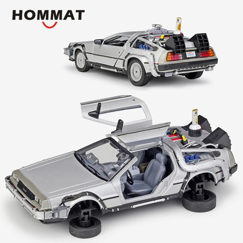 Delorean DMC 12 Back to The Future 2 Silver WELLY 1/24 Diecast Car Model for sale online 