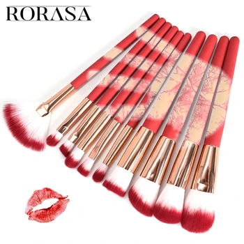 

10Pcs Professional Makeup Brushes Set Color Change Thermal Discoloration Cosmetic Brush Kit Eyeshadow Women Beauty Make up Tools