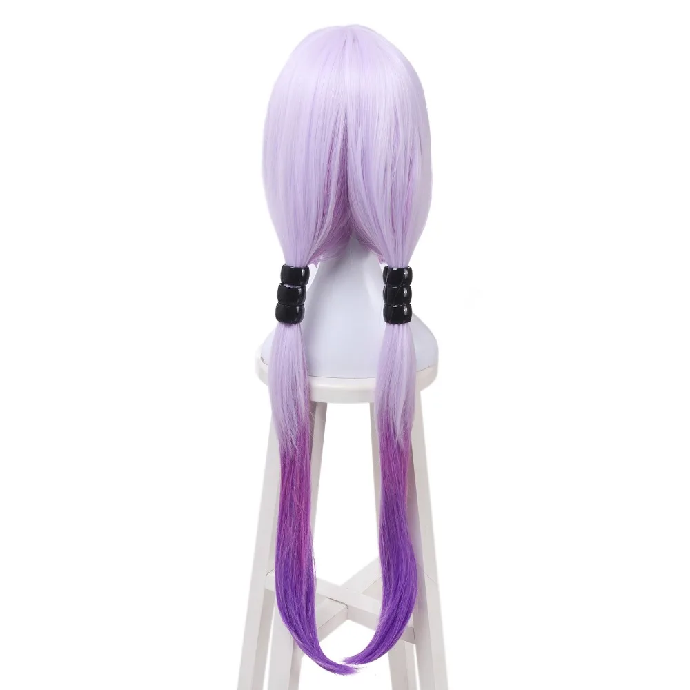 ROLECOS Kobayashi san Chi no Maid Dragon косплей Kanna Kamui Косплей 80 см/31,5 дюйма градиент фиолетовый косплей аксессуары для волос