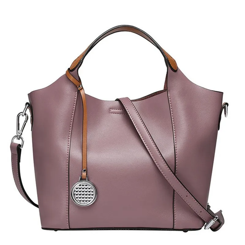 

2019 New Women Genuine Leather Handbags European&American Style Fashion Shoulder Bag Messenger Bags Cowhide Totes for Ladies