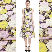 Новая жаккардовая шелковая хлопковая ткань тутового шелкопряда текстура шелкопряда хлопчатобумажная ткань весна и платье из летней ткани