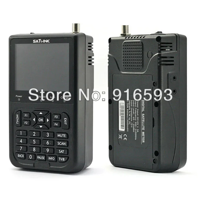 

SATLINK WS-6906 DVB-S FTA Digital Satellite Signal Meter Satellite Finder Supports DiSEqC 1.0/1.2, QPSK
