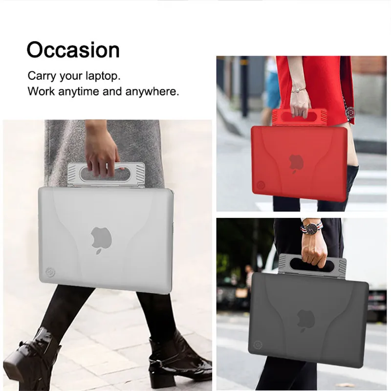 Чехол с жесткой ручкой и подставкой для MacBook Air 13 дюймов портативный чехол