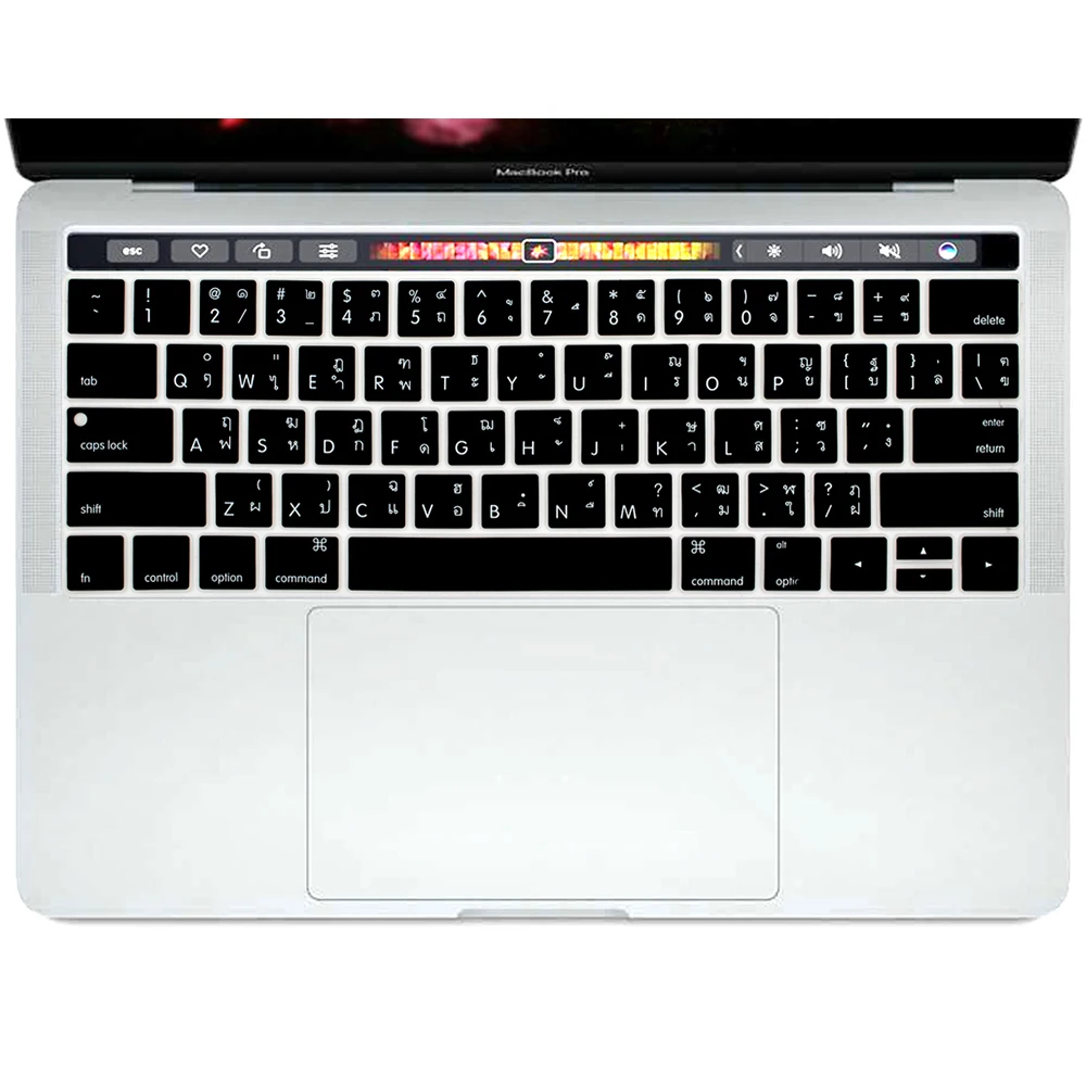 Силиконовый чехол кожи протектор для Apple Macbook Pro 13 A1706 15 A1707 с Touchbar Тайский Таиланд Язык