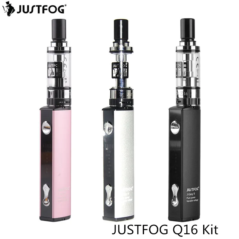 

10pcs/lot Justfog Q16 Starter Kit 900mah Li-ion Battery Variable voltage Anti-leakage Starshield System Electronic Cigarette Kit