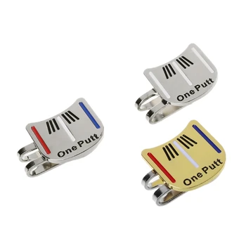 

Professional Golf Cap Clips Ball Aiming Marker Removable Metal Training Supplies