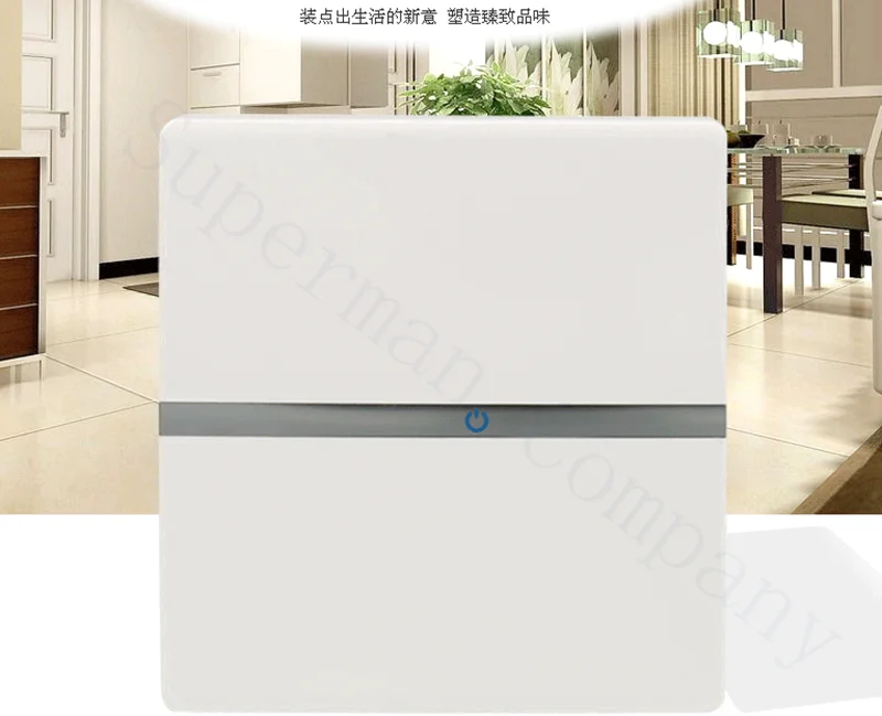 

C1 wall switch a billing control white panel material flame-retardant PC( Start way rocker switch) 1Guang 2 way